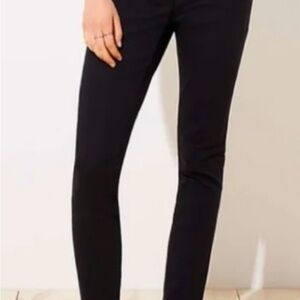 LOFT Marisa Black Skinny Pants Sleek Fit